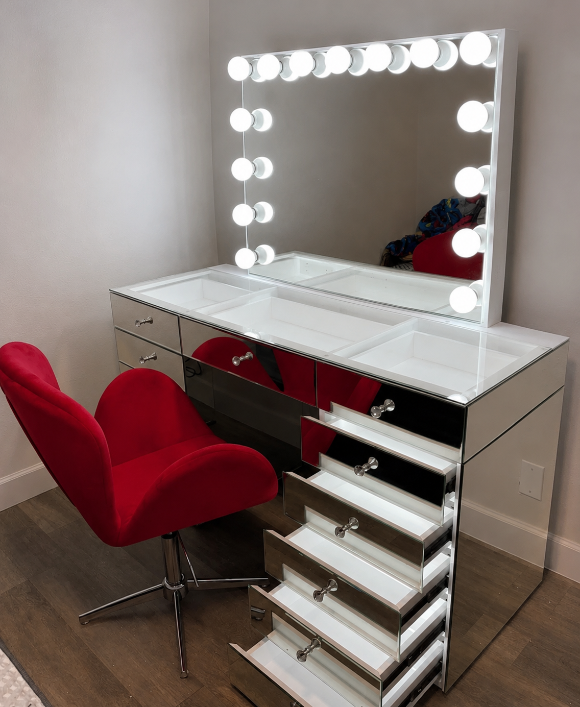 The Silver Butter Knife Makeup Vanity